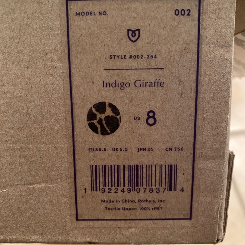 SOLD Indigo Giraffe Points BNIB - Picture 2 of 3
